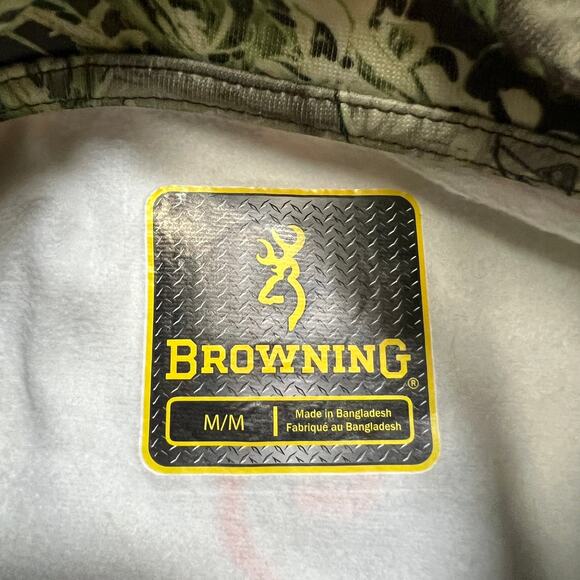 Browning Hells Canyon Base Layer Midweight BL Mock Top Size Medium NWT Camo - Picture 4 of 7